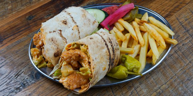 Buffalo Chicken Caesar Wrap