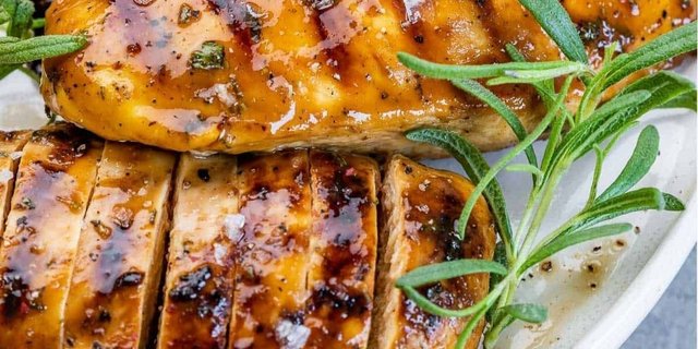 Maple Bourbon Glazed Chicken