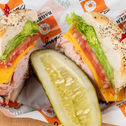 Classic Turkey & Provolone Bagel Sandwiches