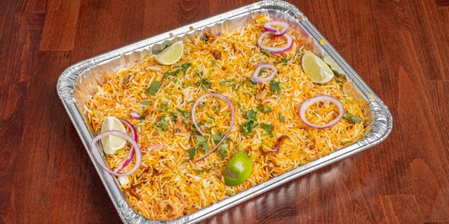 Shrimp Biryani Platter