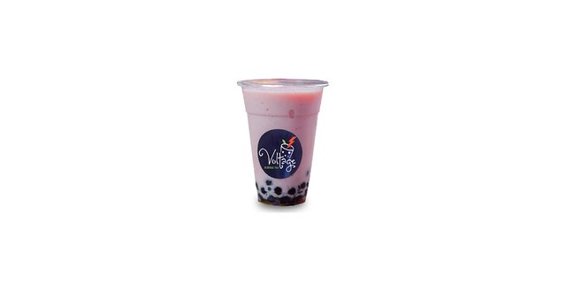 Strawberry-Banana Bubble Tea