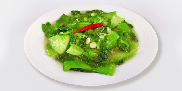 Baby Bok-Choy w/ Garlic Sauce