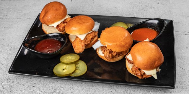Breaded Chicken Sliders Tray