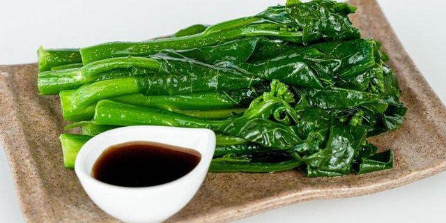 Poached Chinese Kale