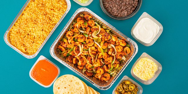 Shrimp Fajita Taco Bar