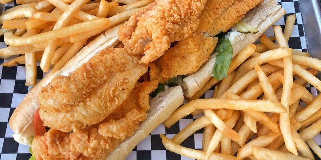 Fried Catfish Po' Boy