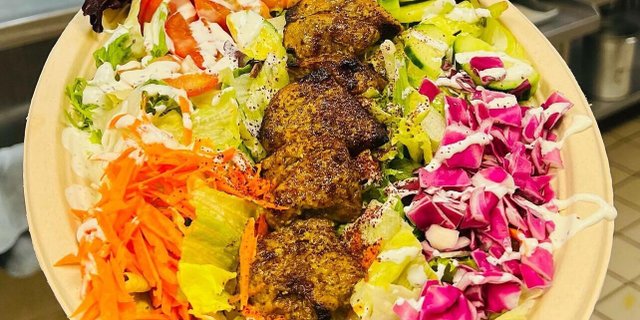Lamb Kabob Salad