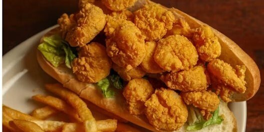 Gulf Shrimp Po-Boy Sandwich