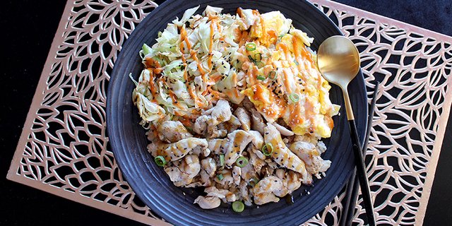 Chicken Teriyaki Meat Lover Bowl