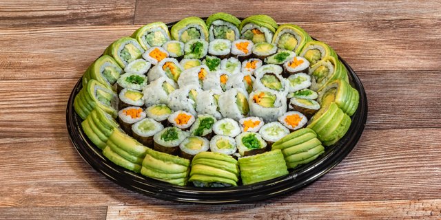 Vegetable Sushi Platter