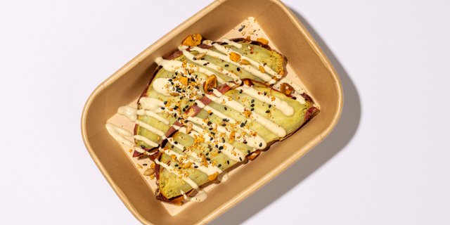 Roasted Japanese Sweet Potato Platter