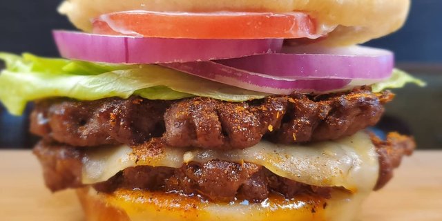 Double Cajun Jack Burger