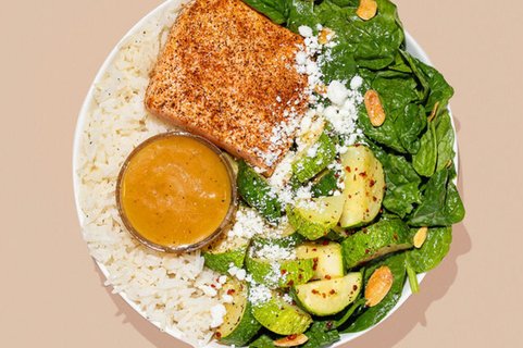 Roasted Coho Salmon Bowl