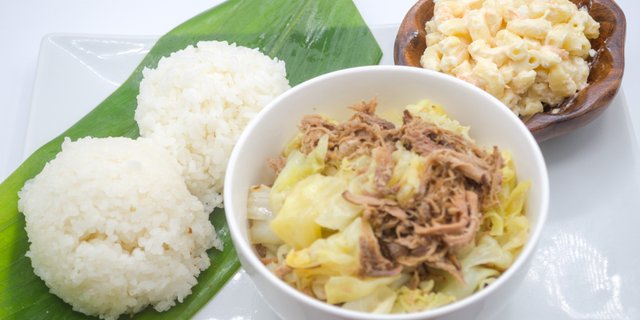 Kalua Chicken Cabbage Plate
