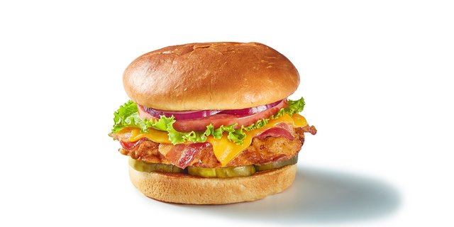 Large Fried Chicken Club Sandwich Combo