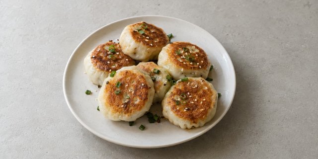 Mini Pan-Fried Beef Buns