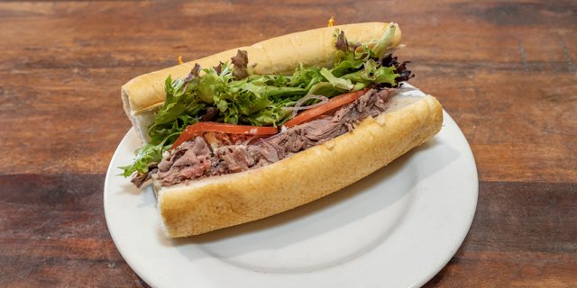 Rare Roast Beef w/ Boursin Sandwich