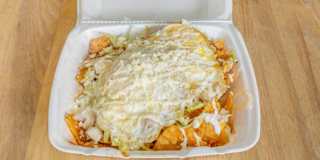 Vegetarian Chilaquiles Rojos