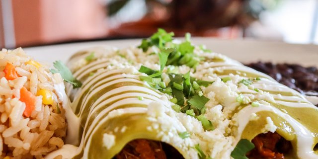 Shredded Pork Enchiladas