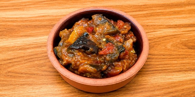 Stewed Eggplant & Tomato