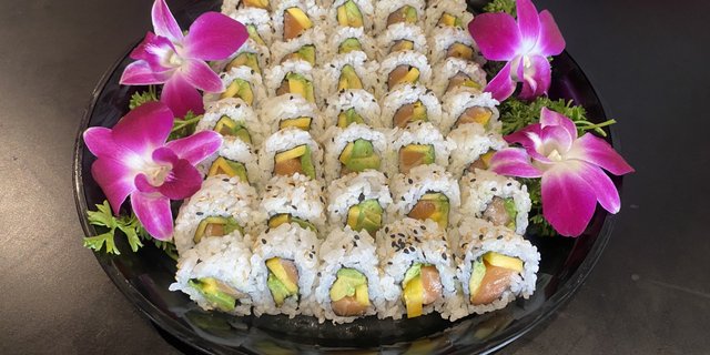 40-Piece Salmon-Mango Roll Platter