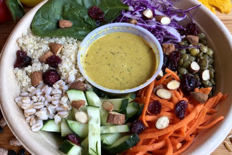 Vegan Golden Goddess Grain Bowl