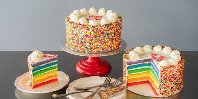 10" Rainbow Cake