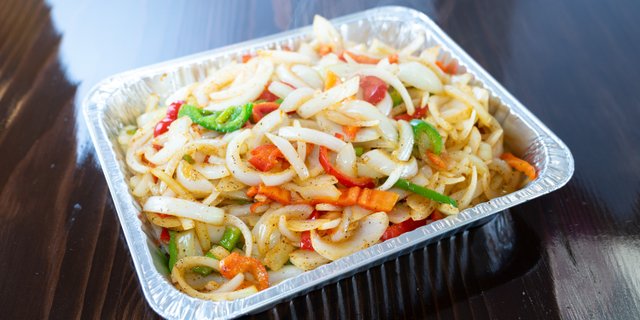 Grilled Onions & Peppers Tray