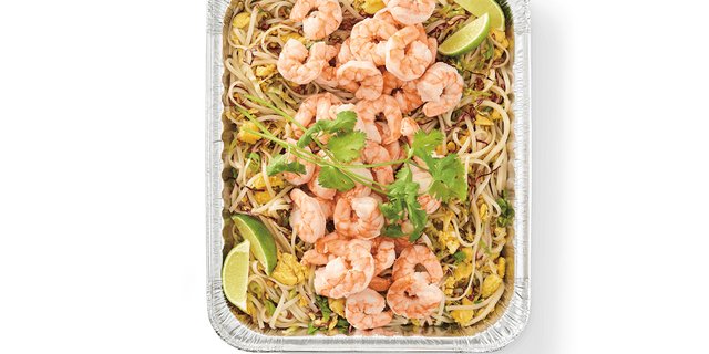 Pad Thai With Sautéed Shrimp