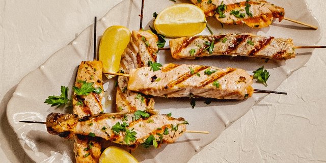 Salmon Kebab