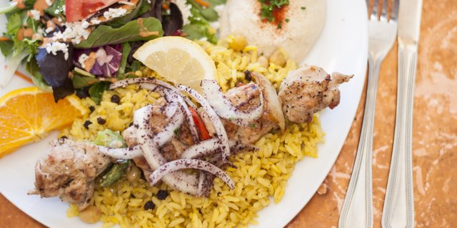 Saffron Chicken Kebab Boxed Lunch