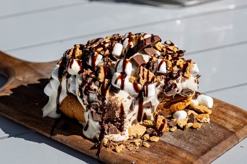 Loaded Smores Cinnamon Rolls