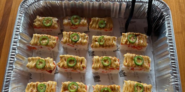 Salmon Aburi Oshi-Sushi Tray