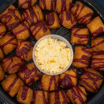 Raspberry Biscuit Beignet Platter