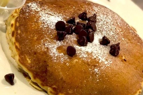 Individual Chocolate Chip Pancakes
