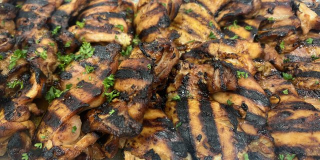 BBQ Chicken Thighs Pan