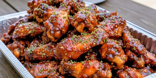Oven Baked Honey Baked Wings Platter