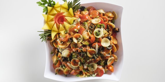 Harissa Orecchiette Pasta Salad