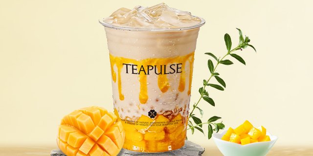 Golden Mango Oat Milk Tea