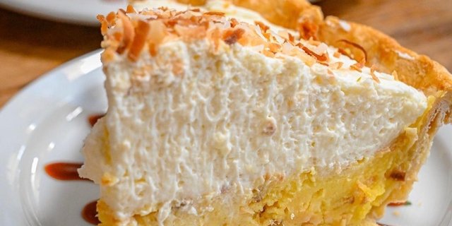 Coconut Cream Pie Slice