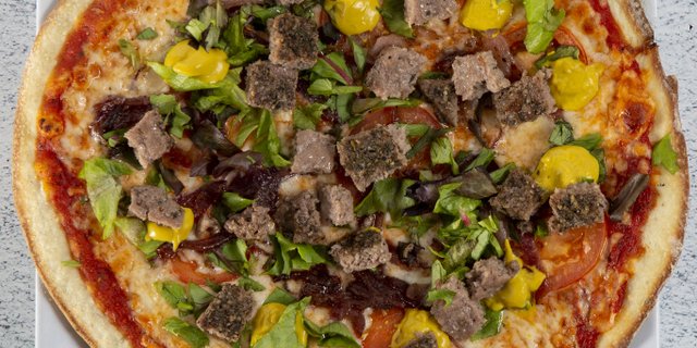 Grass Fed Cheeseburger Pizza