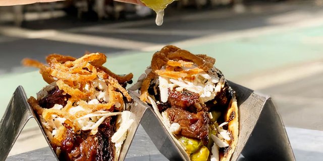 Sesame Steak Street Tacos