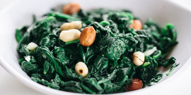 Spinach & Peanut Salad