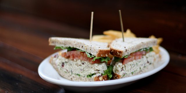 Walnut Chicken Salad Sandwich