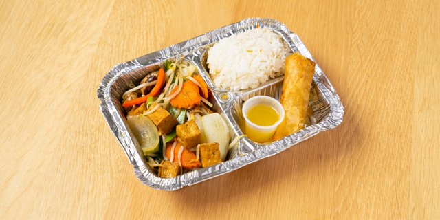 Individual Vegetarian Tofu Kra Pow