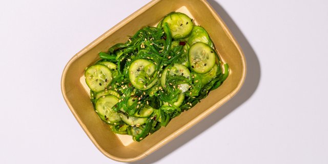 Seaweed Cucumber Salad Platter
