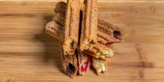 Strawberry-Filled Churros Tray