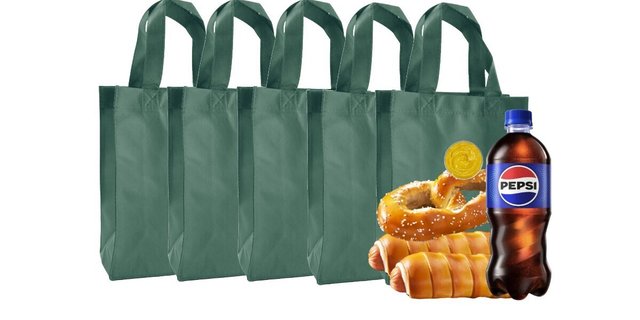 15-49 Grab & Go Lunch Totes - Box of 5