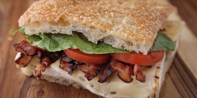 Chicken Bacon Focaccia Sandwiches