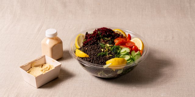 Black Lentil Salad